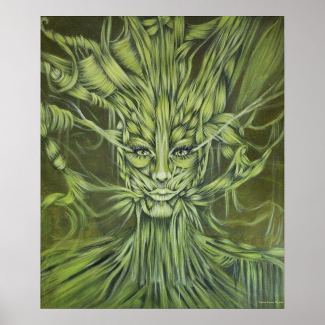 Póster Portrait Green Isma (Frente)