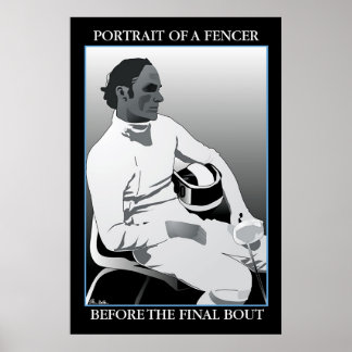 Póster Portrait of a Fencer: Before the Final Bout
