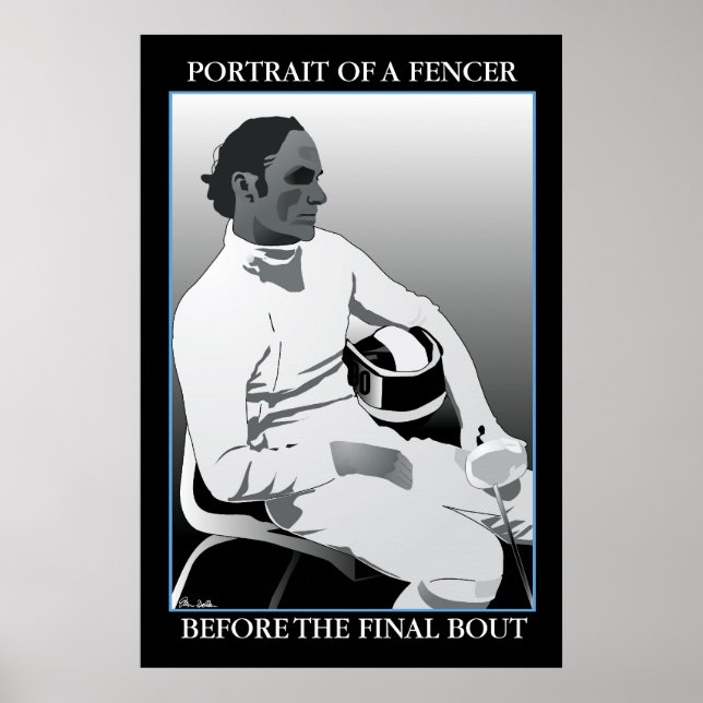 Póster Portrait of a Fencer: Before the Final Bout (Frente)