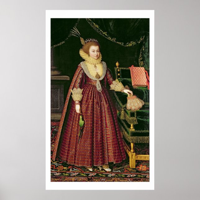 Póster Portrait of a Lady, Possibly Elizabeth, Countess o (Frente)