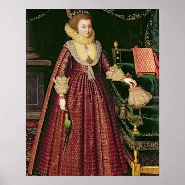 Póster Portrait of a Lady, Possibly Elizabeth, Countess o (Frente)