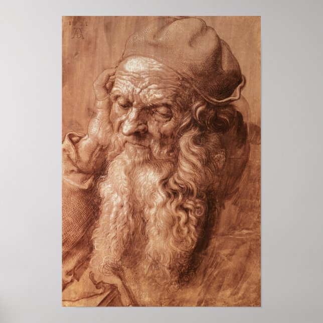 Póster Portrait of a man, aged ninety-three, 1521 (Frente)