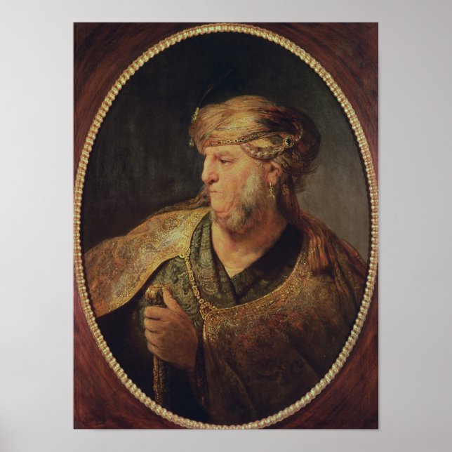 Póster Portrait of a Man in Oriental Costume, 1633 (Frente)
