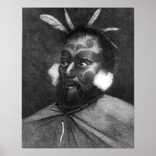 Póster Portrait of a Man of New Zealand