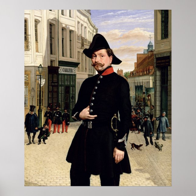 Póster Portrait of a Police Officer in Douai in 1848 (Frente)