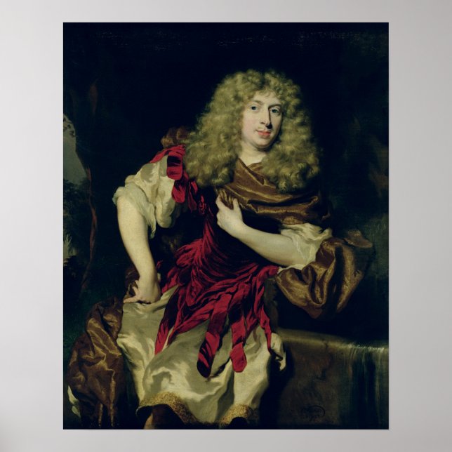 Póster Portrait of a Young Man, 1676 (Frente)