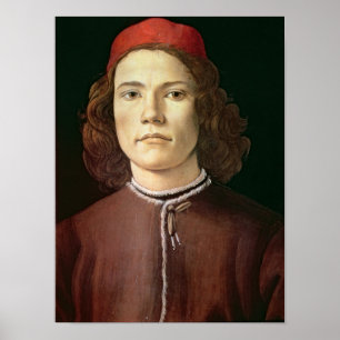 Póster Portrait of a Young Man, c.1480-85