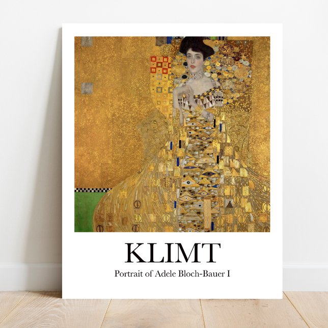 Póster Portrait of Adele Bloch-Bauer I by Gustav Klimt (Golden Lady: Klimt's Adele. Luxe art poster)