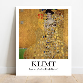 Póster Portrait of Adele Bloch-Bauer I by Gustav Klimt