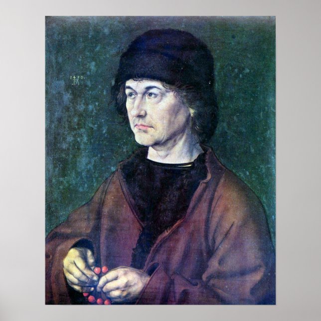 Póster Portrait of Albrecht Durer the Elder by Durer (Frente)