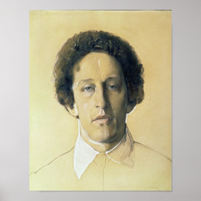 Póster Portrait of Aleksandr Aleksandrovich Blok , 1907 (Frente)