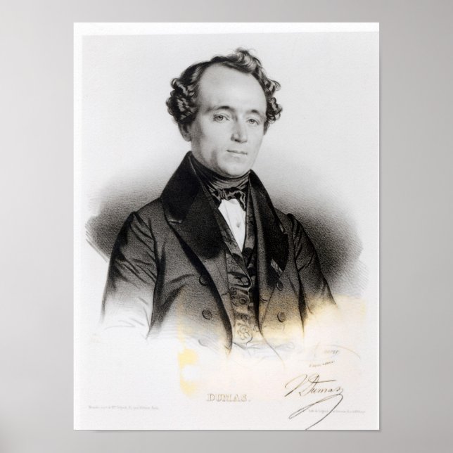 Póster Portrait of Alexandre Dumas Fils (Frente)
