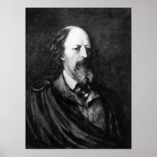 Póster Portrait of Alfred, Lord Tennyson  c.1860s