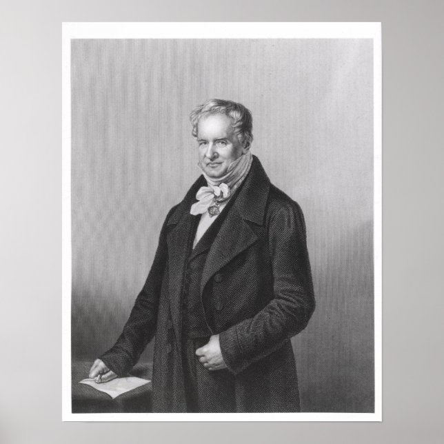 Póster Portrait of Baron Alexander von Humboldt (Frente)