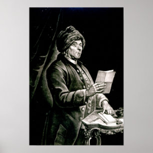Póster Portrait of Benjamin Franklin, 1777