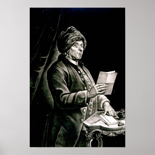 Póster Portrait of Benjamin Franklin, 1777 (Frente)