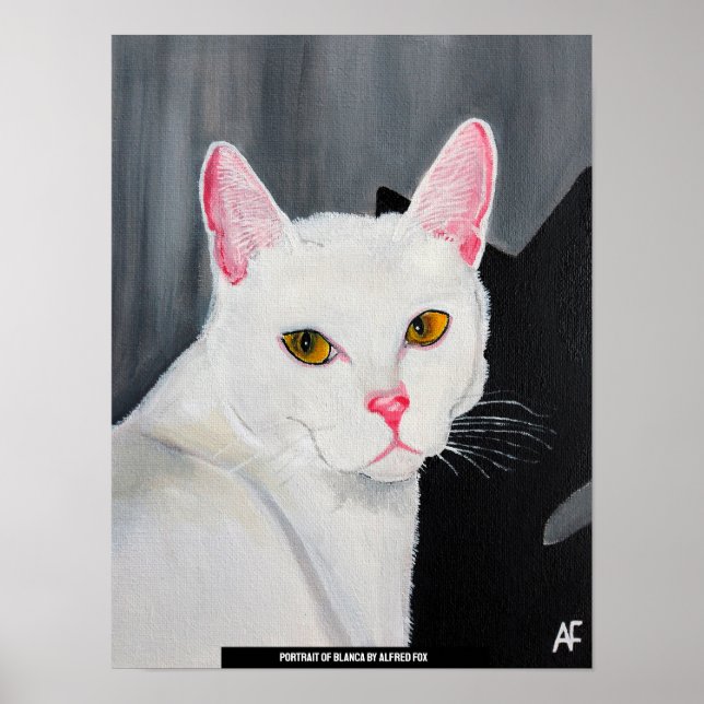 Póster Portrait of Blanca Painting by Alfred Fox (Frente)