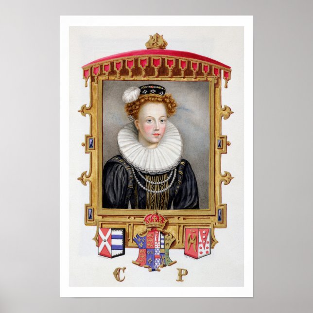 Póster Portrait of Catherine Parr (1512-1548) Sixth Wife (Frente)