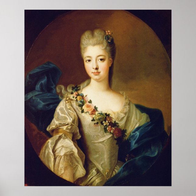 Póster Portrait of Charlotte Aglae of Orleans, 1720s (Frente)