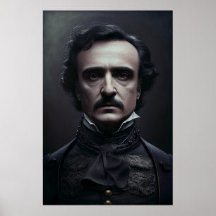 Póster Portrait of Edgar Allan Poe Poster