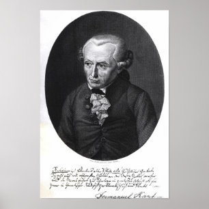 Póster Portrait of Emmanuel Kant