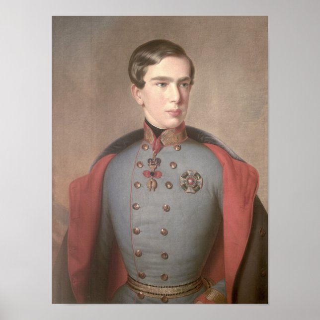 Póster Portrait of Emperor Franz Joseph of Austria (Frente)