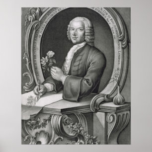 Póster Portrait of Georg Dionysius Ehret (1710-70) engrav