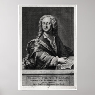Póster Portrait of Georg Philipp Telemann