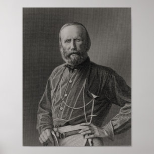 Póster Portrait of Giuseppe Garibaldi