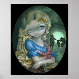 Póster Portrait of Goldilocks ART PRINT Bear Dance