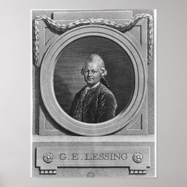 Póster Portrait of Gotthold Ephraim Lessing (Frente)