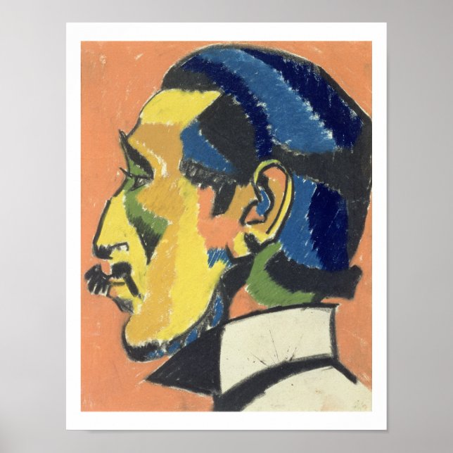 Póster Portrait of Horace Brodsky (1885-1969) (pastel on (Frente)