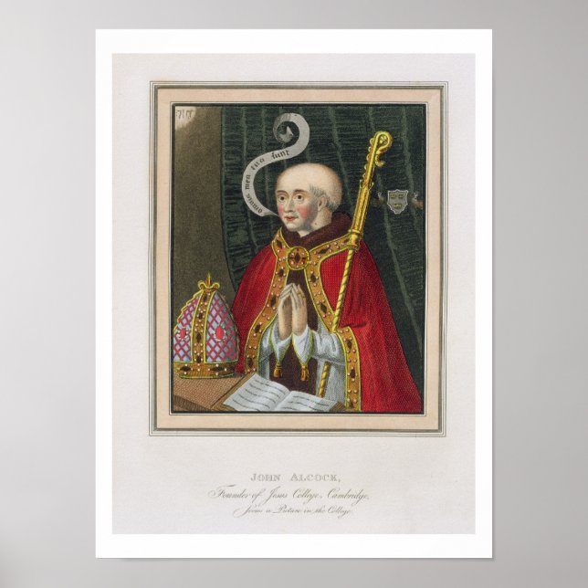 Póster Portrait of John Alcock (c. 1430-1500), Founder of (Frente)