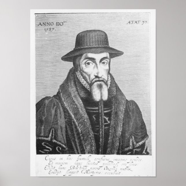 Póster Portrait of John Foxe  English martyrologist (Frente)