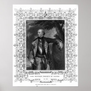 Póster Portrait of John Manners, Marquis of Granby