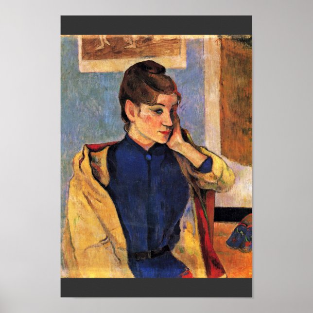 Póster Portrait Of Madeleine Bernard By Gauguin Paul (Frente)
