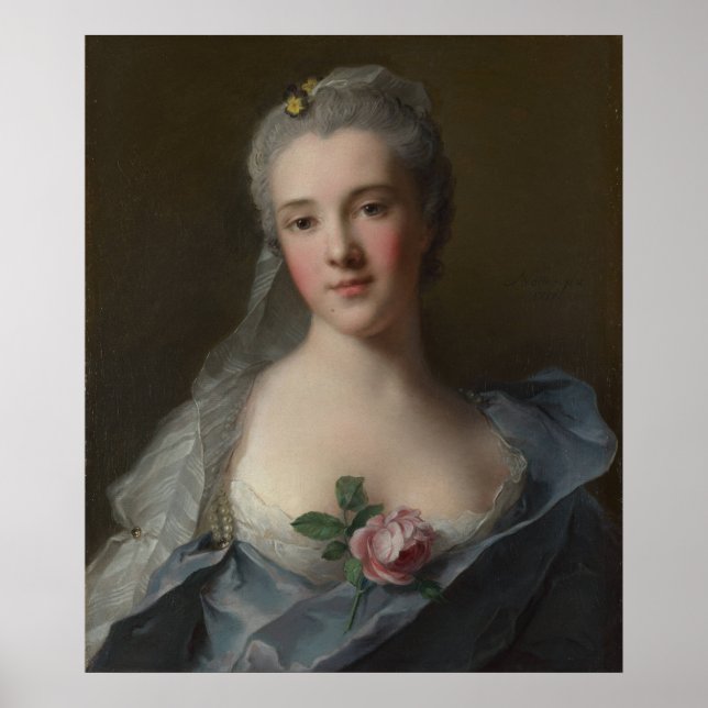 Póster Portrait of Manon Balletti - Jean-Marc Nattier (Frente)