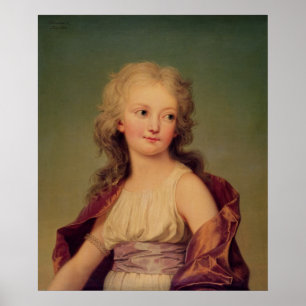 Póster Portrait of Marie-Therese Charlotte of France