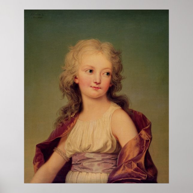 Póster Portrait of Marie-Therese Charlotte of France (Frente)