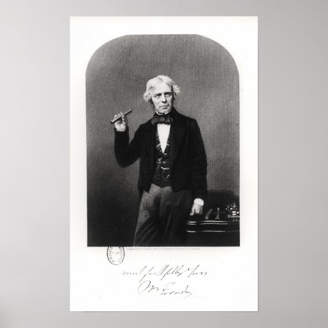 Póster Portrait of Michael Faraday (Frente)