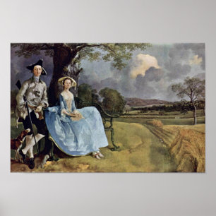 Póster Portrait Of Mr. And Mrs. Andrews By Thomas Gainsbo