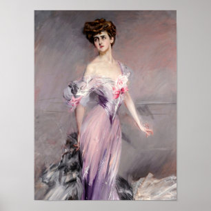 Póster Portrait of Mrs Howard-Johnston by Boldini