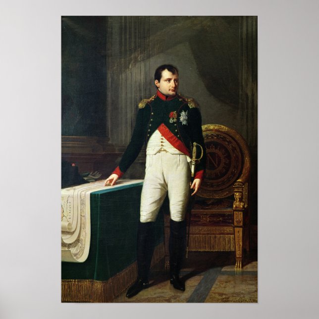 Póster Portrait of Napoleon Bonaparte  1809 (Frente)