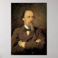 Portrait of Nikolay Alekseyevich Nekrasov, 1877