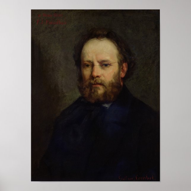 Póster Portrait of Pierre Joseph Proudhon  1865 (Frente)