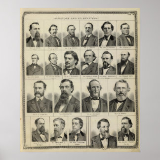 Póster Portrait of Senators in Minnesota