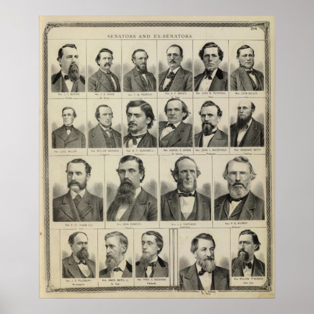 Póster Portrait of Senators in Minnesota (Frente)