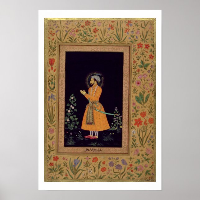 Póster Portrait of Shah Jahan (1592-1666) Mughal, c.1632 (Frente)