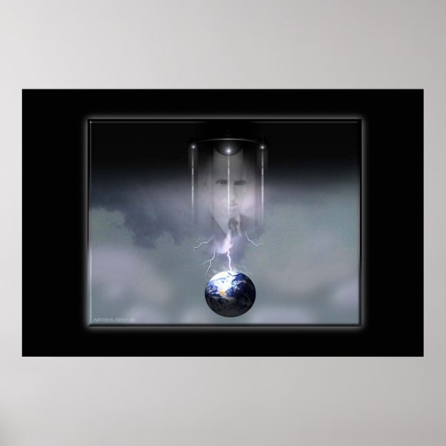 Póster Portrait of Tesla by Gregory Gallo (Frente)