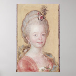 Póster Portrait of the daughter of Carl Linnaeus